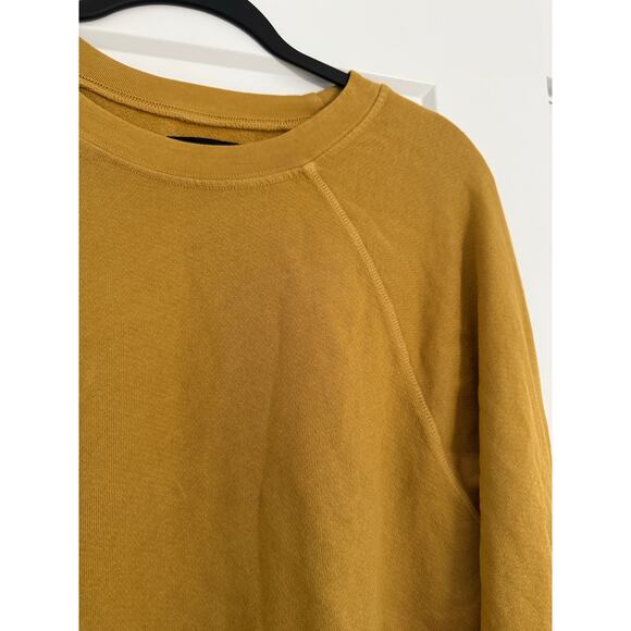$118 New Michael Lauren French Terry Crew - yellow - Small - Picture 2 of 6